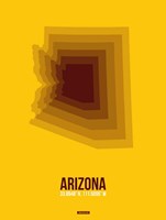 Arizona Radiant Map 3A Fine Art Print