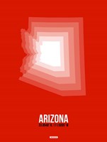 Arizona Radiant Map 4A Fine Art Print