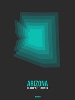 Arizona Radiant Map 5A Fine Art Print