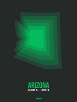 Arizona Radiant Map 6A Fine Art Print