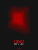 Arizona Radiant Map 7 Fine Art Print