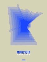 Minnesota Radiant Map 3 Fine Art Print