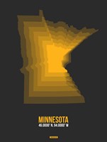 Minnesota Radiant Map 5 Fine Art Print