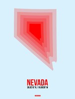 Nevada Radiant Map 1 Fine Art Print