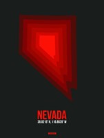 Nevada Radiant Map 6 Fine Art Print