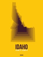 Idaho Radiant Map 3 Fine Art Print