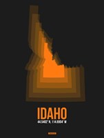Idaho Radiant Map 6 Fine Art Print
