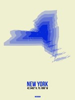 New York Radiant Map 1 Fine Art Print