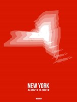 New York Radiant Map 3 Fine Art Print