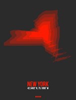 New York Radiant Map 4 Fine Art Print