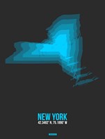 New York Radiant Map 5 Fine Art Print