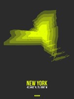 New York Radiant Map 6 Fine Art Print