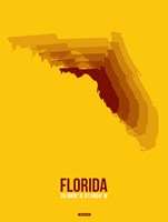 Florida Radiant Map 3 Fine Art Print