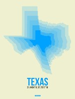 Texas Radiant Map 1 Fine Art Print