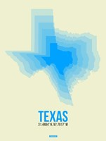 Texas Radiant Map 1 Fine Art Print
