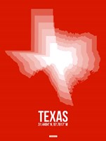 Texas Radiant Map 3 Fine Art Print