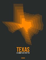Texas Radiant Map 5 Fine Art Print
