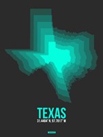 Texas Radiant Map 6 Fine Art Print