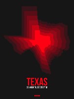 Texas Radiant Map 7 Fine Art Print