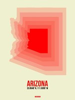 Arizona Radiant Map 1B Fine Art Print