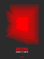 Arizona Radiant Map 4B Fine Art Print