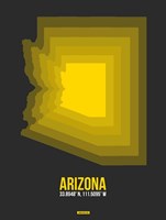 Arizona Radiant Map 6B Fine Art Print