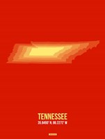 Tennessee Radiant Map 2 Fine Art Print