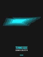 Tennessee Radiant Map 6 Fine Art Print