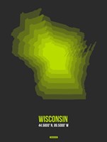 Wisconsin Radiant Map 4 Fine Art Print