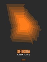 Georgia Radiant Map 5 Fine Art Print