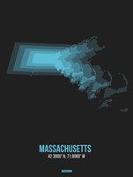 Massachusetts Radiant Map 6 Fine Art Print