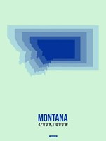 Montana Radiant Map 2 Fine Art Print
