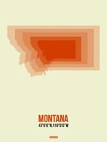Montana Radiant Map 3 Fine Art Print