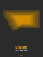 Montana Radiant Map 4 Fine Art Print