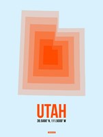 Utah Radiant Map 2 Fine Art Print
