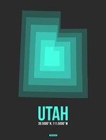 Utah Radiant Map 5 Fine Art Print