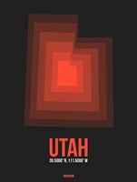 Utah Radiant Map 6 Fine Art Print