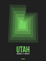 Utah Radiant Map 7 Fine Art Print