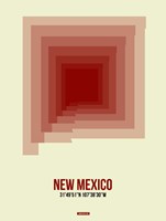 New Mexico Radiant Map 2 Fine Art Print