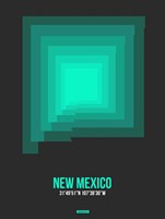 New Mexico Radiant Map 5 Fine Art Print