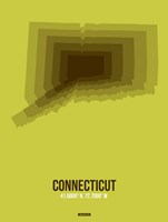 Connecticut Radiant Map 2 Fine Art Print