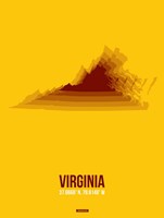 Virginia Radiant Map 2 Fine Art Print