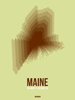 Maine Radiant Map 2 Fine Art Print
