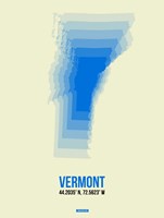 Vermont Radiant Map 1 Fine Art Print