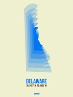 Delaware Radiant Map 1 Fine Art Print