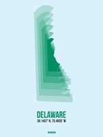 Delaware Radiant Map 2 Fine Art Print