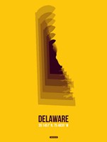 Delaware Radiant Map 3 Fine Art Print