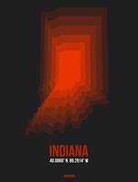 Indiana Radiant Map 4 Fine Art Print