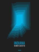 Indiana Radiant Map 5 Fine Art Print