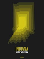 Indiana Radiant Map 6 Fine Art Print